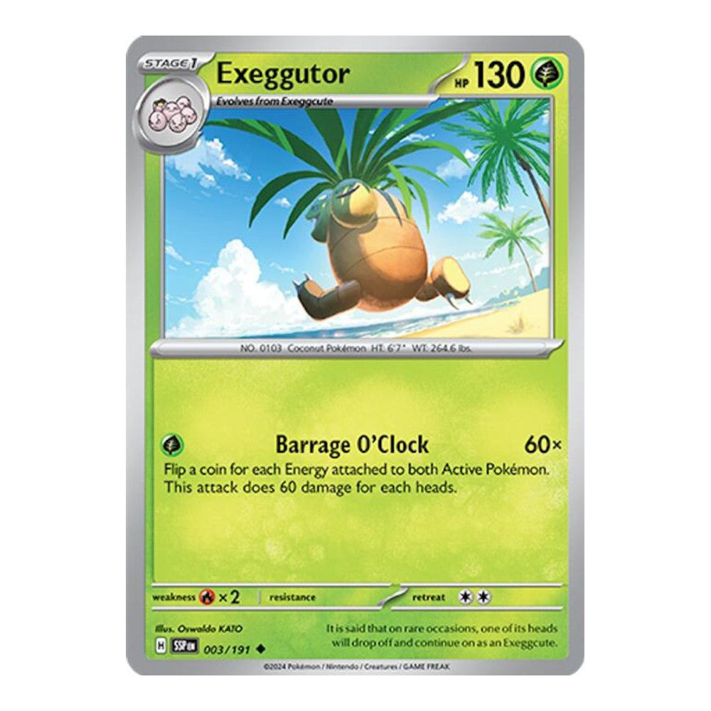 SV08: Surging Sparks (SSP) - Exeggutor (#003/191) (Near Mint)