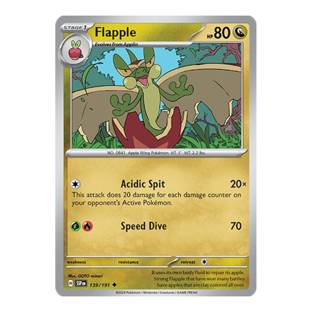 SV08: Surging Sparks (SSP) - Flapple 139 191 (#139/191) (Near Mint)