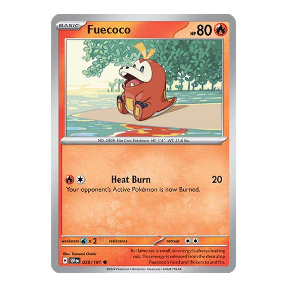 SV08: Surging Sparks (SSP) - Fuecoco (#029/191) (Near Mint)