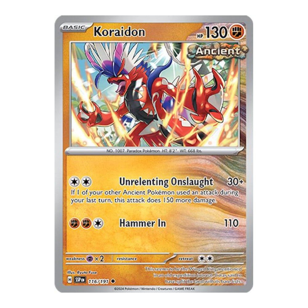 SV08: Surging Sparks (SSP) - Koraidon (#116/191) (Near Mint)