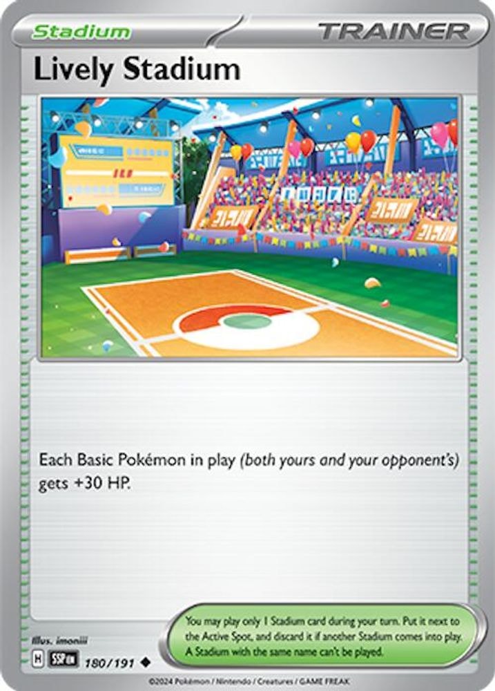 SV08: Surging Sparks (SSP) - Lively Stadium (#180/191, Uncommon) ()
