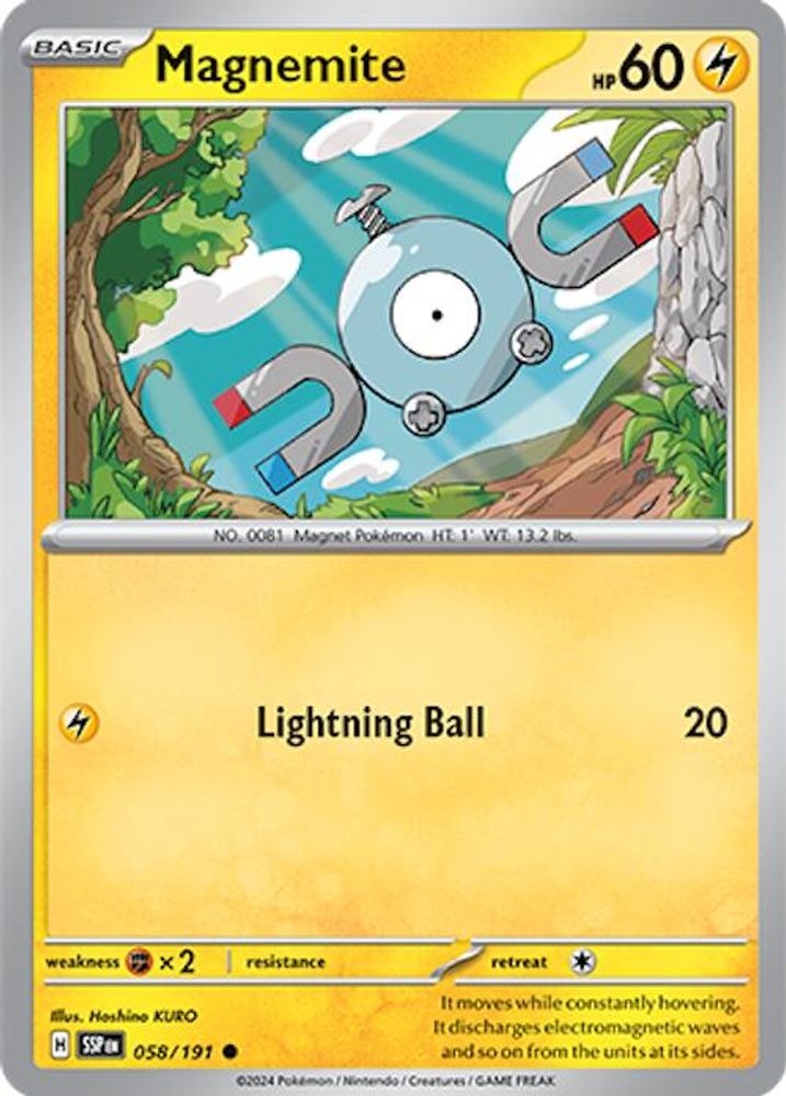 SV08: Surging Sparks (SSP) - Magnemite (#058/191, Common) ()