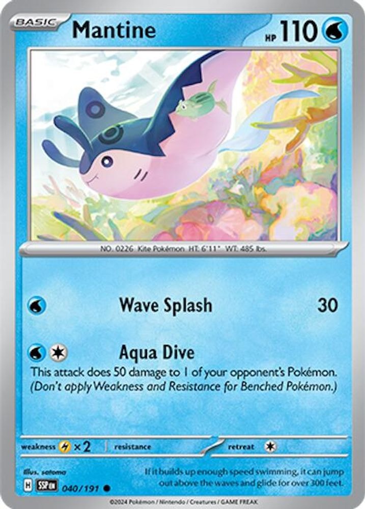 SV08: Surging Sparks (SSP) - Mantine (#040/191, Common) ()