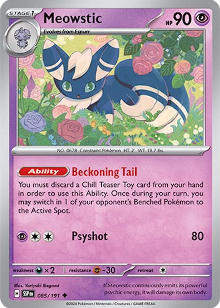 SV08: Surging Sparks (SSP) - Meowstic (#085/191, Uncommon) ()