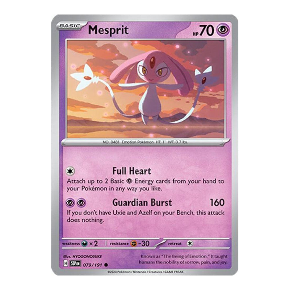 SV08: Surging Sparks (SSP) - Mesprit 079 191 (#079/191) (Near Mint)