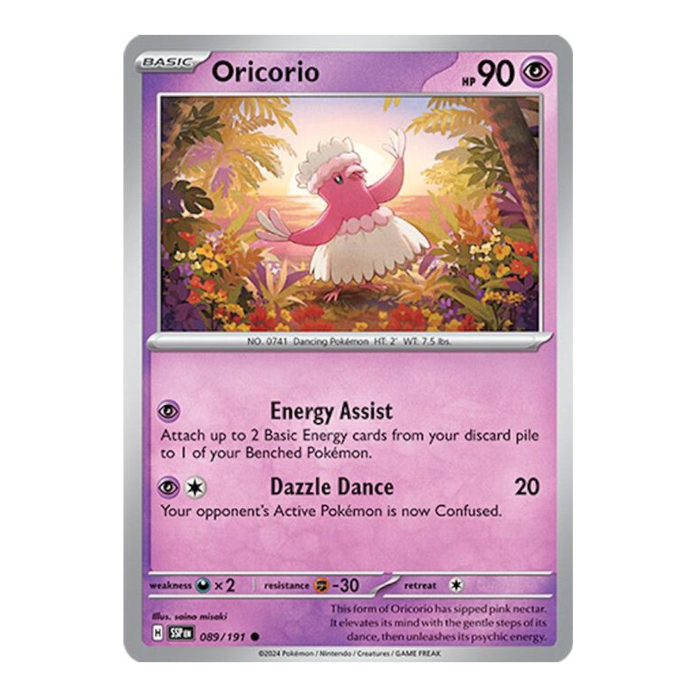 SV08: Surging Sparks (SSP) - Oricorio 089 191 (#089/191) (Near Mint)