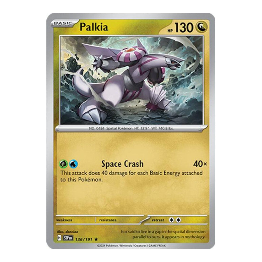 SV08: Surging Sparks (SSP) - Palkia (#136/191) (Near Mint)