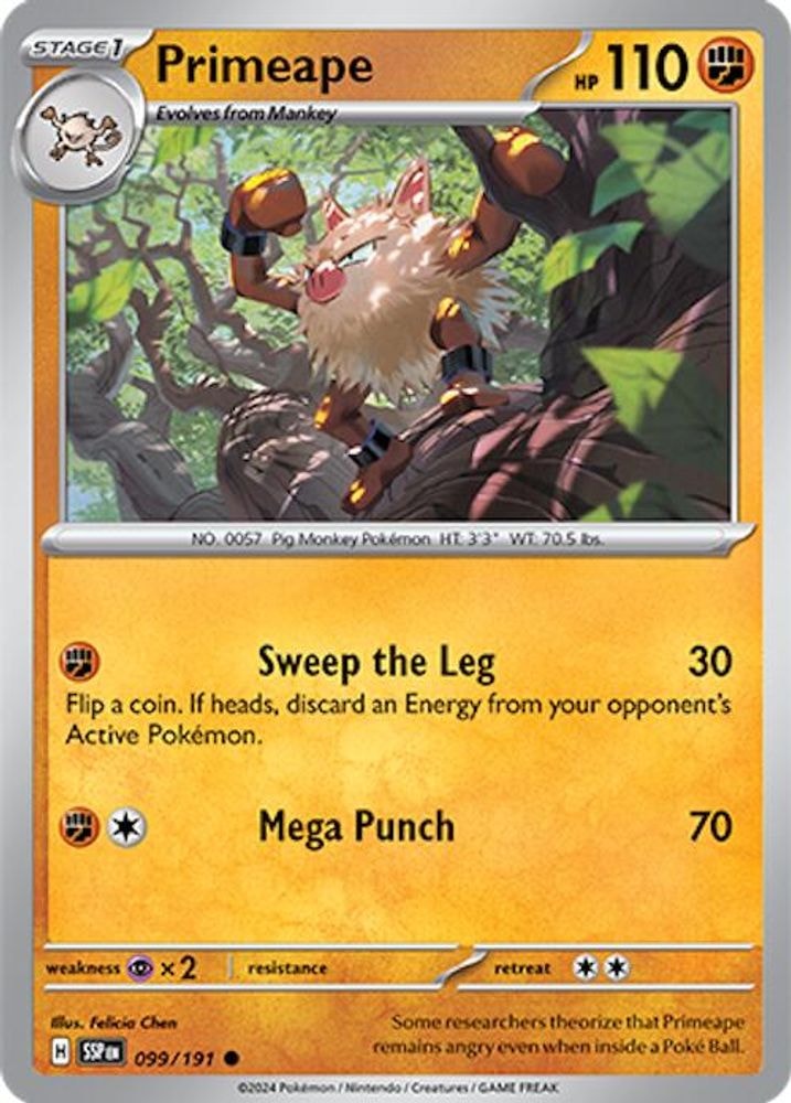 SV08: Surging Sparks (SSP) - Primeape (#099/191, Common) ()