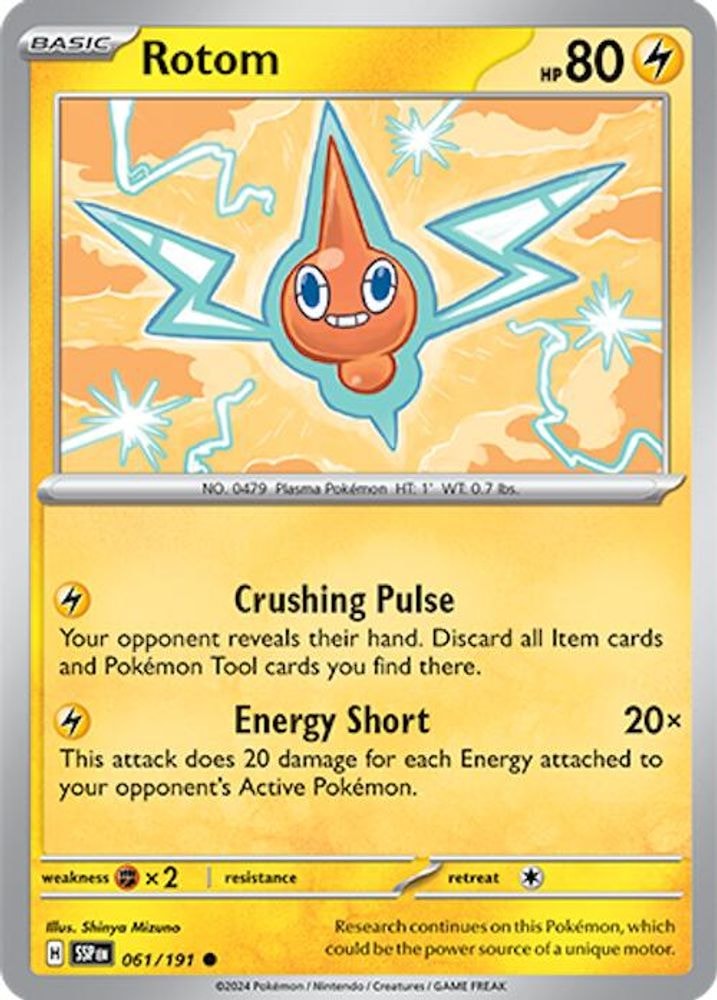 SV08: Surging Sparks (SSP) - Rotom (#061/191, Common) ()