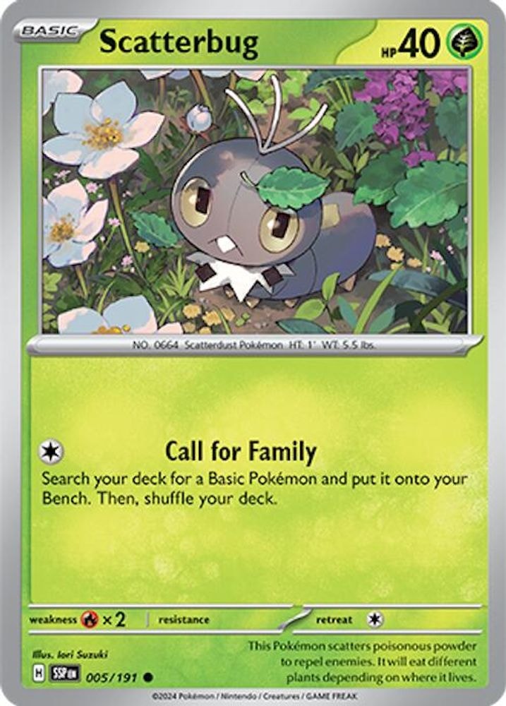 SV08: Surging Sparks (SSP) - Scatterbug (#005/191, Common) ()