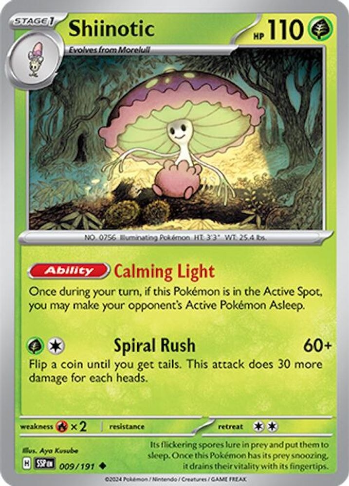 SV08: Surging Sparks (SSP) - Shiinotic - 009/191 (#009/191, Uncommon) ()