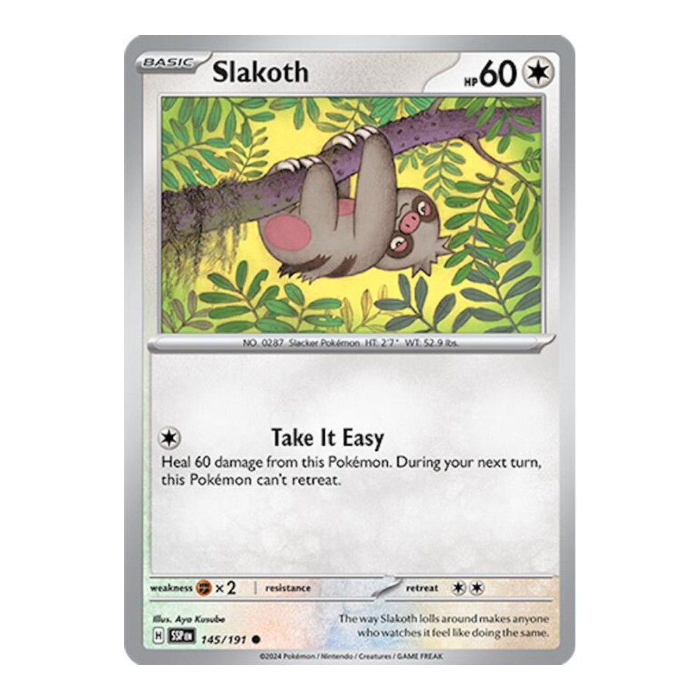 SV08: Surging Sparks (SSP) - Slakoth 145 191 (#145/191) (Near Mint)