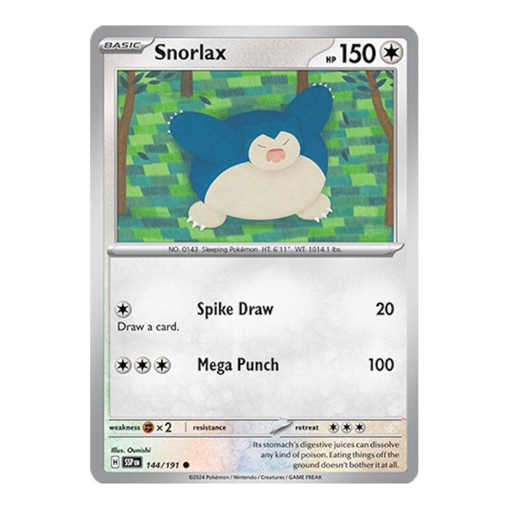 SV08: Surging Sparks (SSP) - Snorlax (#144/191) (Near Mint)