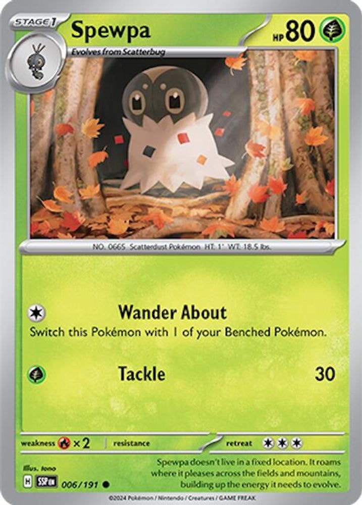 SV08: Surging Sparks (SSP) - Spewpa (#006/191, Common) ()