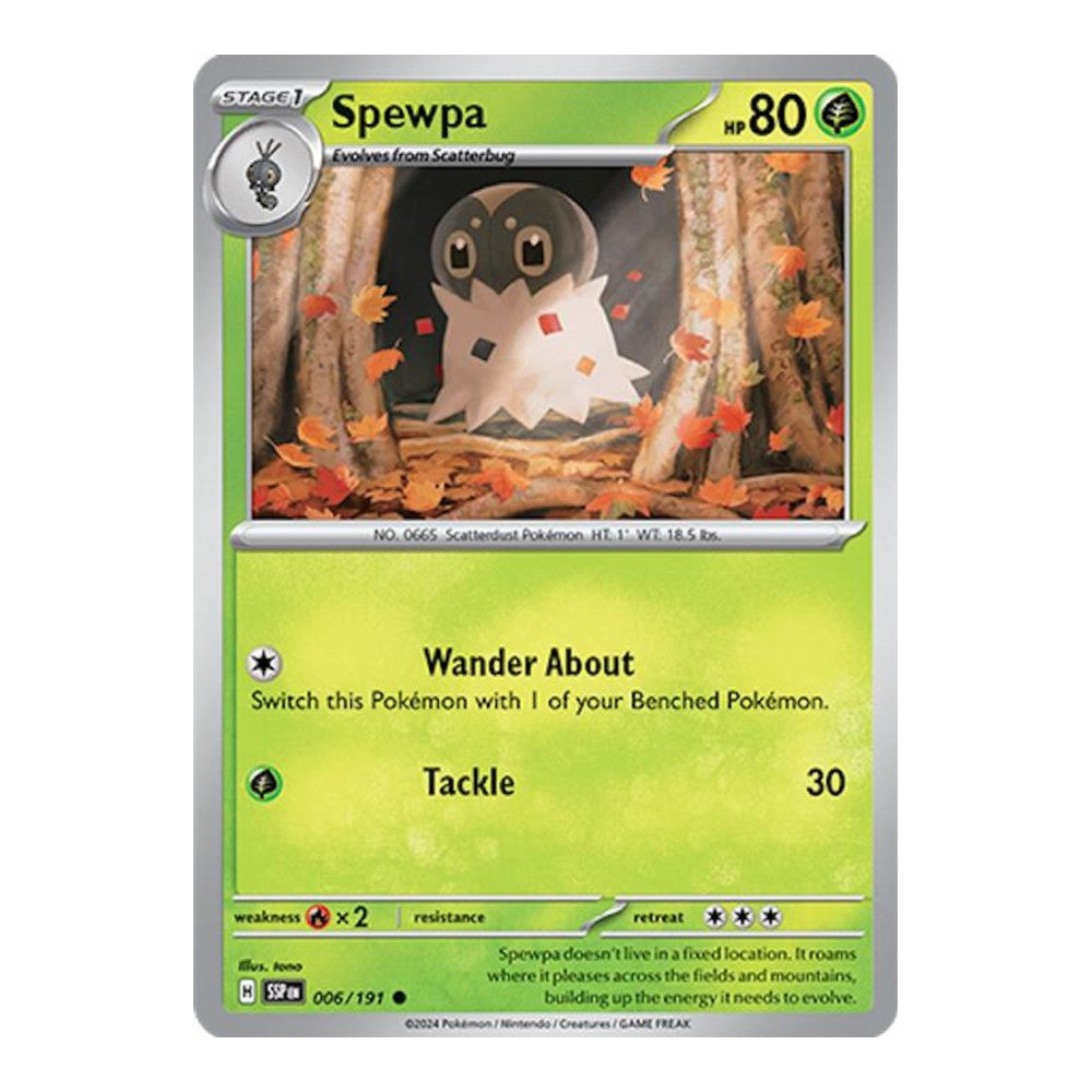 SV08: Surging Sparks (SSP) - Spewpa (#006/191) (Near Mint)