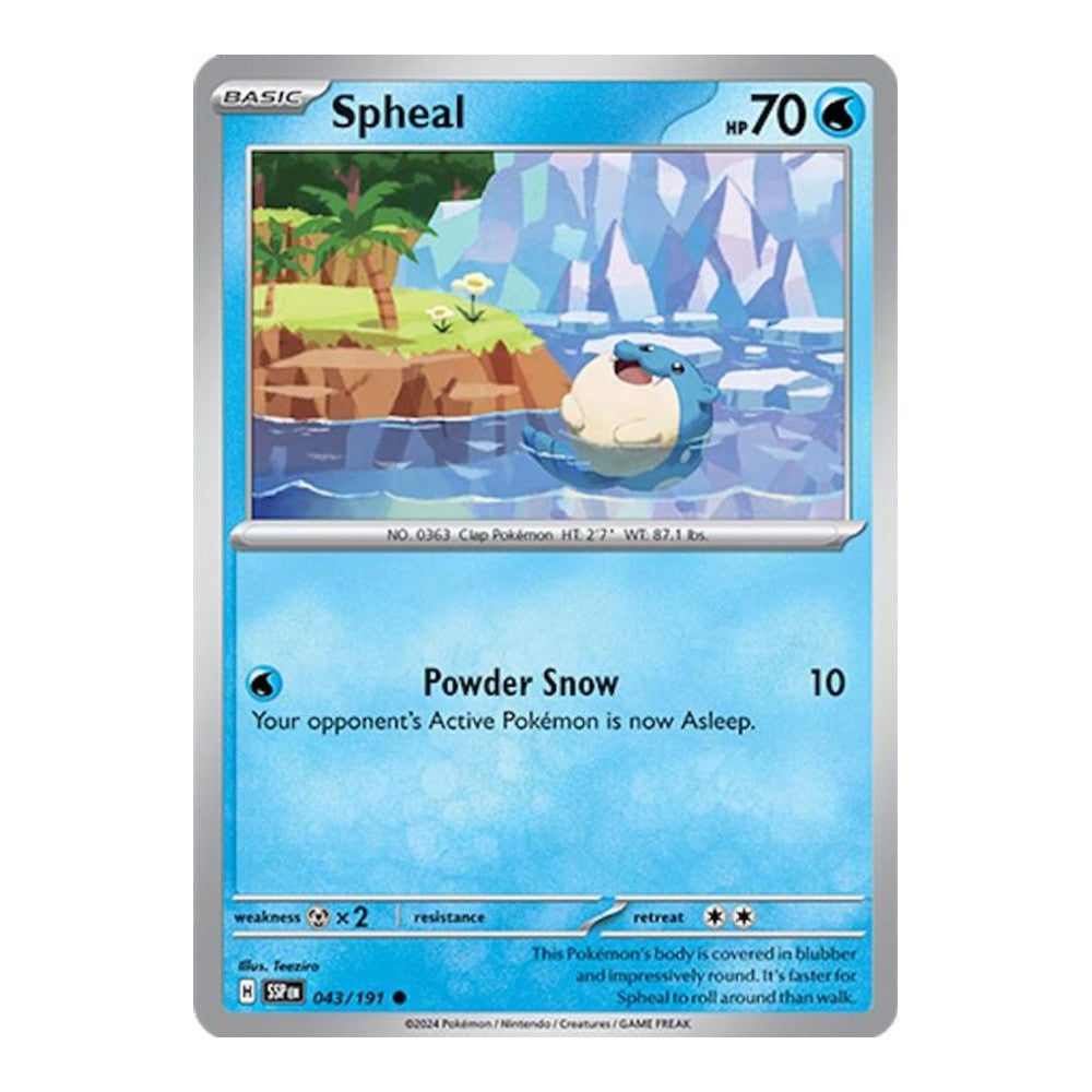 SV08: Surging Sparks (SSP) - Spheal 043 191 (#043/191)