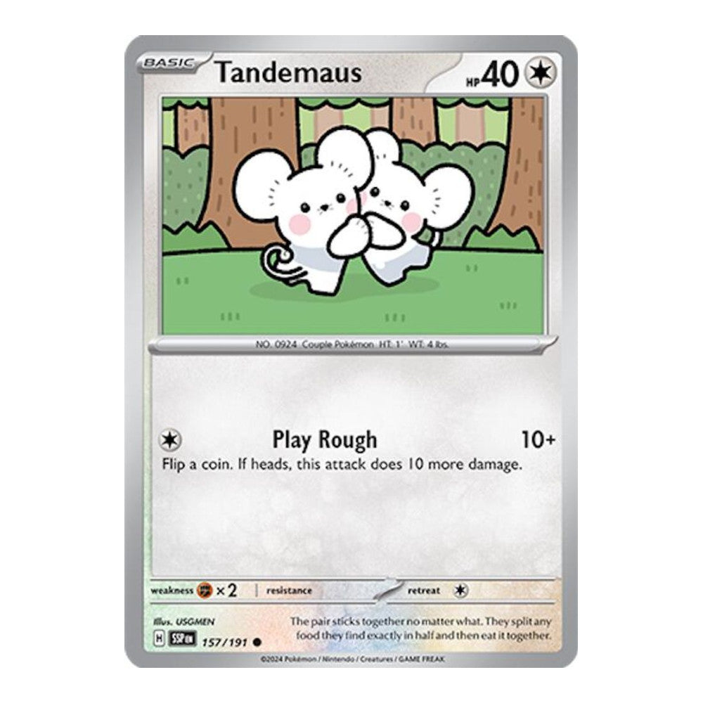 SV08: Surging Sparks (SSP) - Tandemaus (#157/191) (Near Mint)
