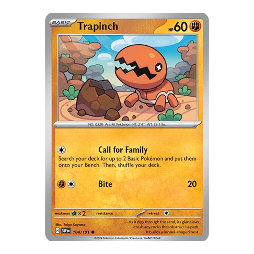 SV08: Surging Sparks (SSP) - Trapinch (#104/191) (Near Mint)