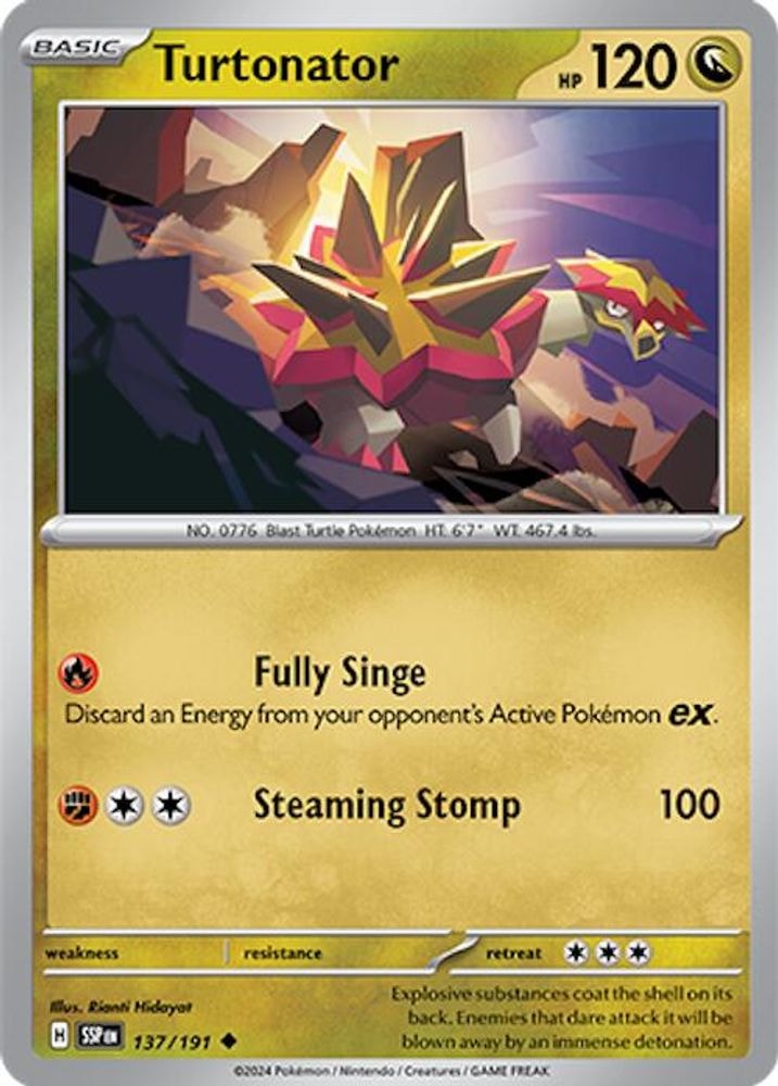 SV08: Surging Sparks (SSP) - Turtonator (#137/191, Uncommon) ()