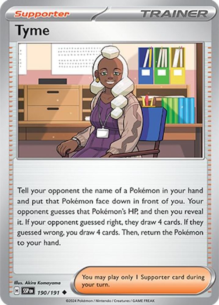 SV08: Surging Sparks (SSP) - Tyme (#190/191, Uncommon) ()
