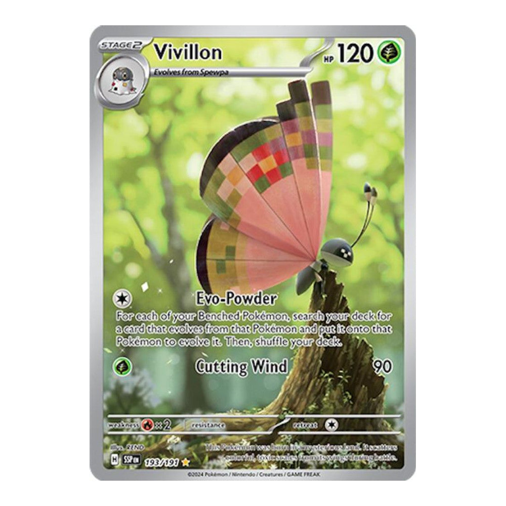 SV08: Surging Sparks (SSP) - Vivillon 193 191 (#193/191) (Near Mint)
