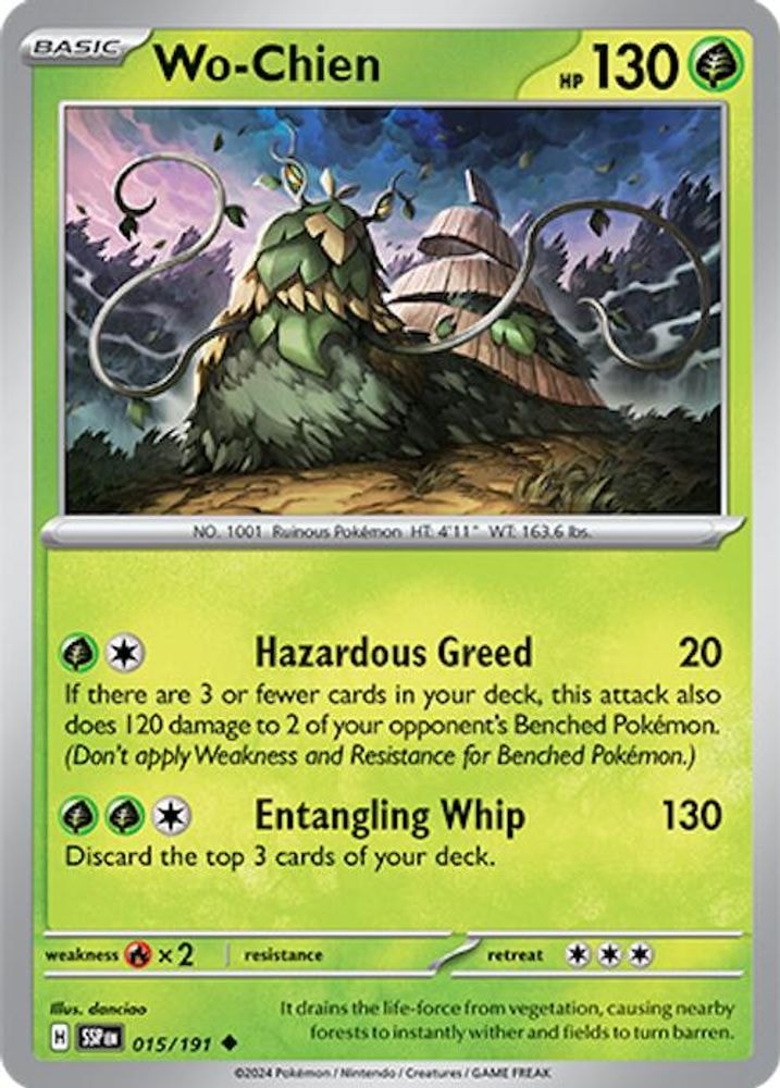 SV08: Surging Sparks (SSP) - Wo-Chien (#015/191, Uncommon) ()