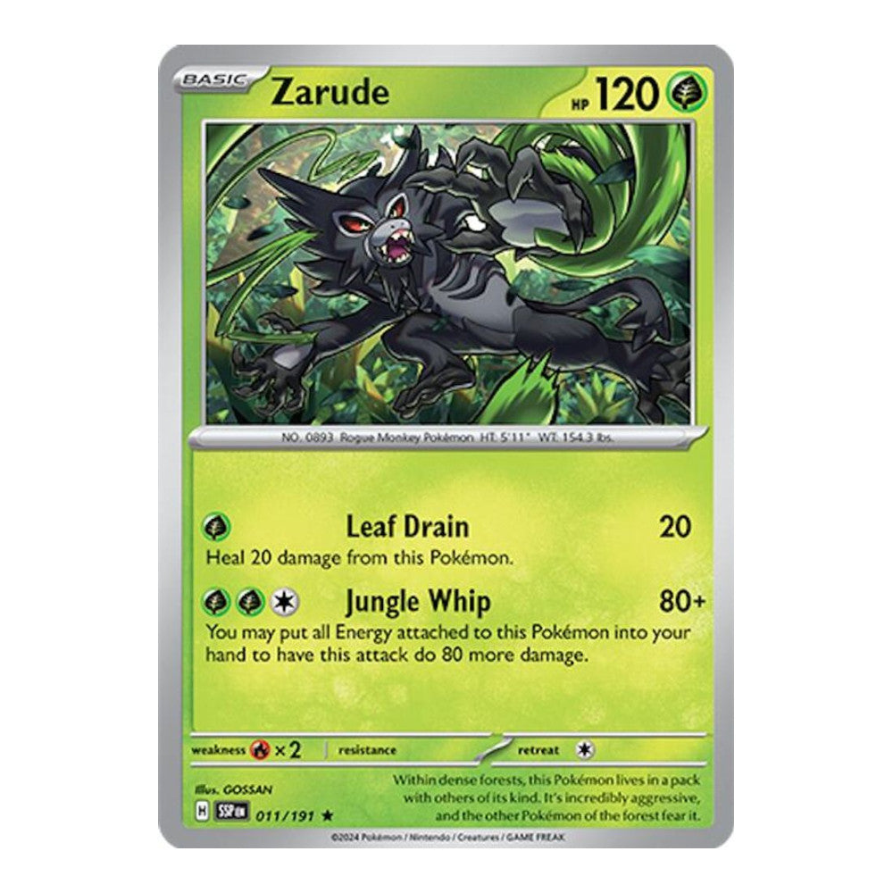 SV08: Surging Sparks (SSP) - Zarude (#011/191) (Near Mint)