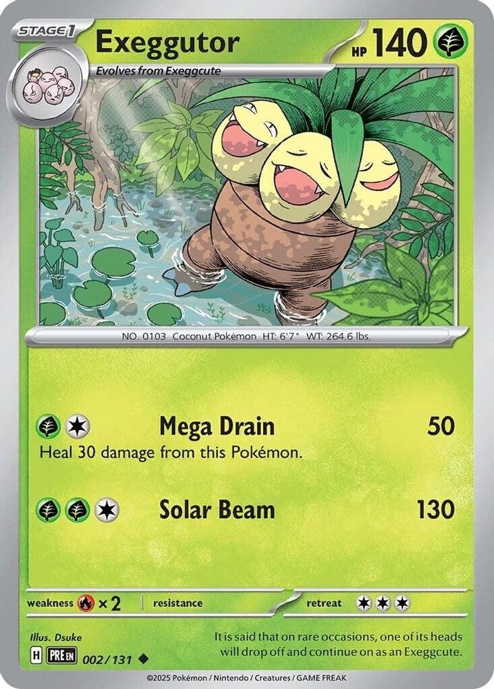 SV: Prismatic Evolutions (PRE) - Exeggutor (#002/131, Uncommon) ()