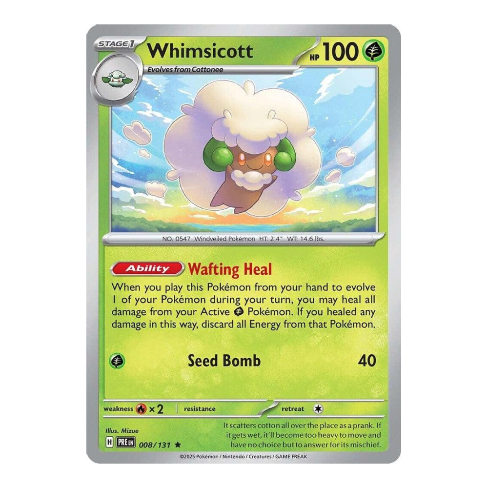 SV: Prismatic Evolutions (PRE) - Whimsicott (#008/131) (Near Mint)