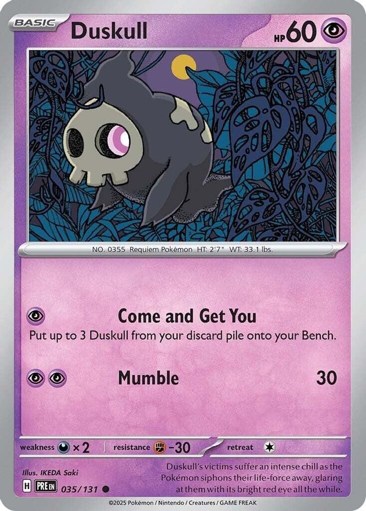 SV: Prismatic Evolutions (PRE) - Duskull (#035/131, Common) ()