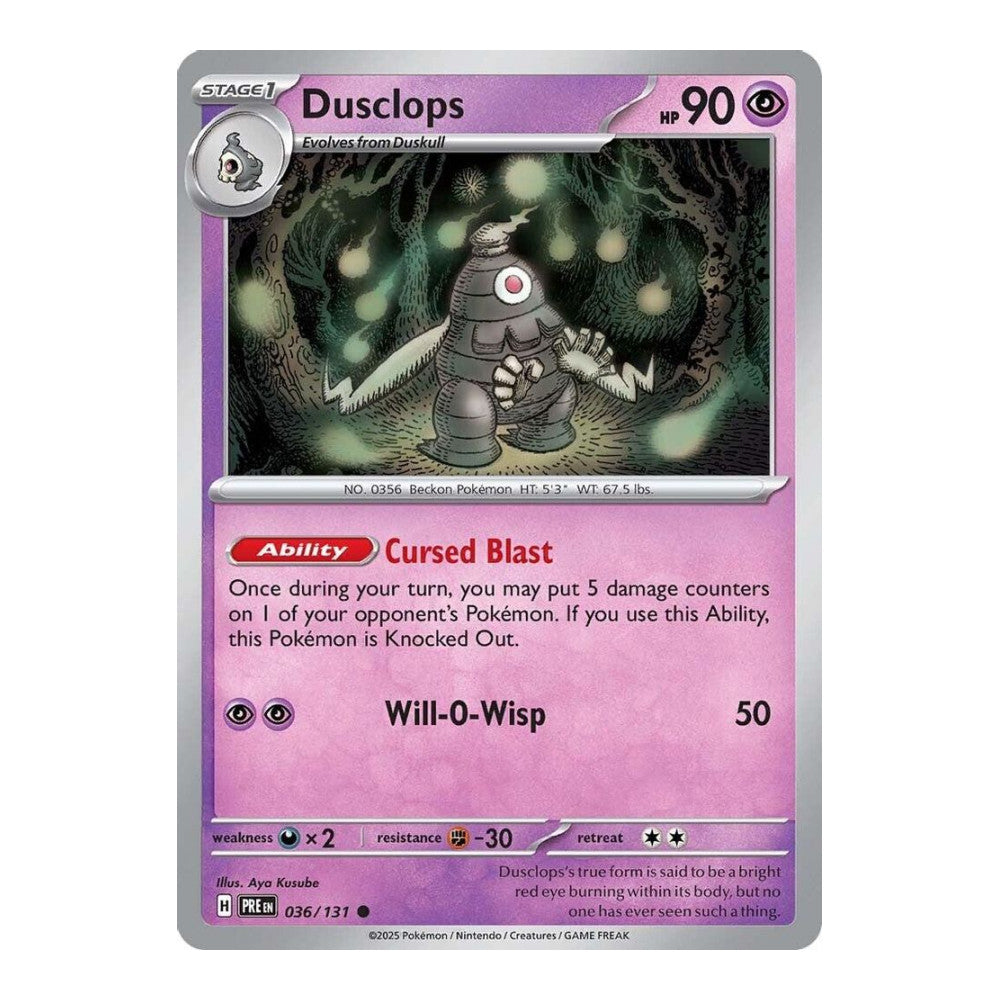SV: Prismatic Evolutions (PRE) - Dusclops (#036/131) (Near Mint)