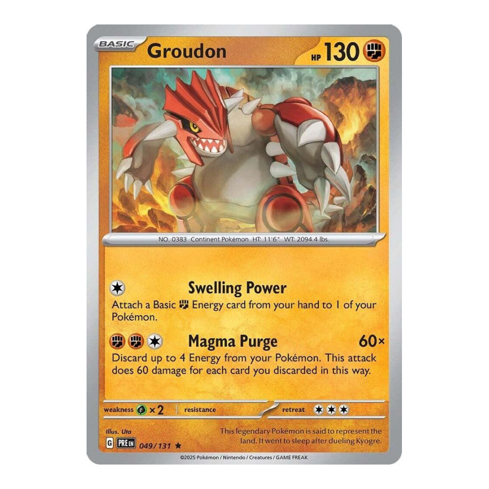 SV: Prismatic Evolutions (PRE) - Groudon (#049/131) (Near Mint)