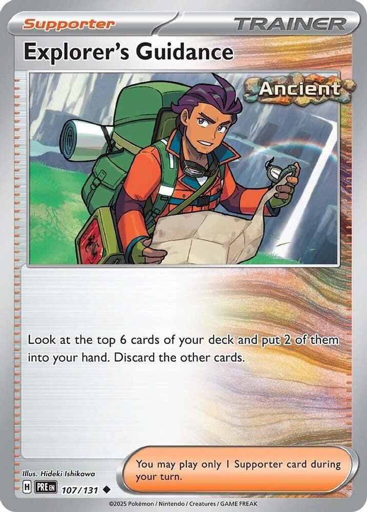 SV: Prismatic Evolutions (PRE) - Explorer's Guidance (#107/131, Uncommon) ()