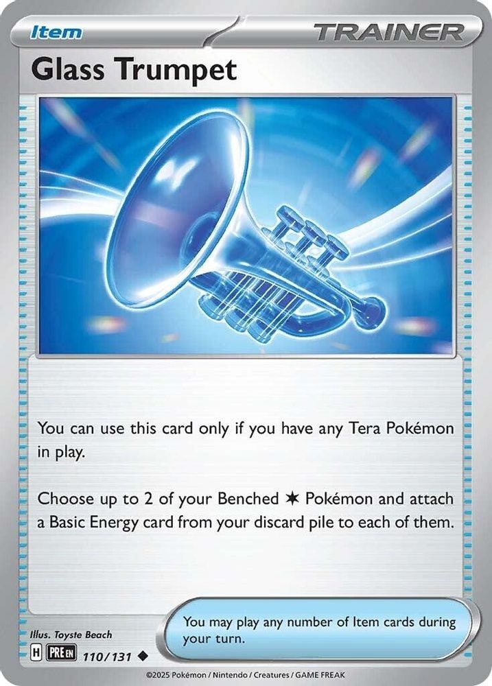 SV: Prismatic Evolutions (PRE) - Glass Trumpet (#110/131, Uncommon) ()
