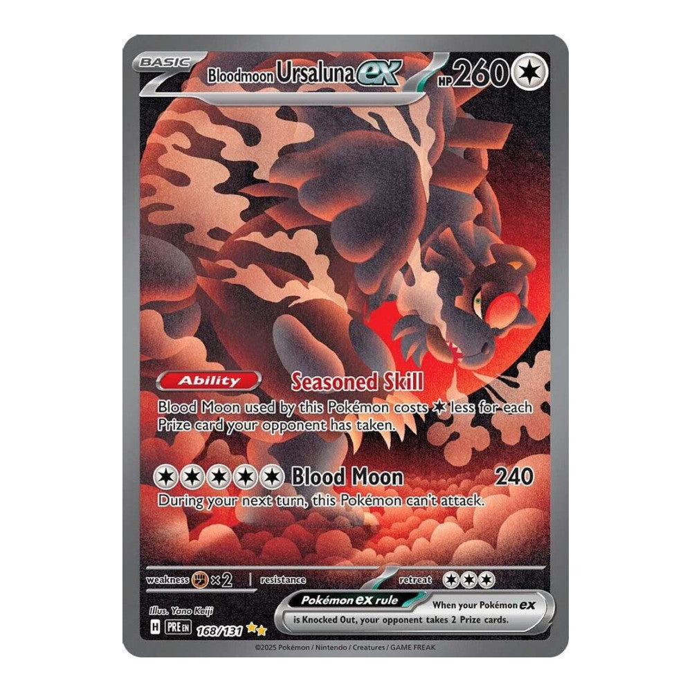 SV: Prismatic Evolutions (PRE) - Bloodmoon Ursaluna ex (#168/131) (Near Mint)