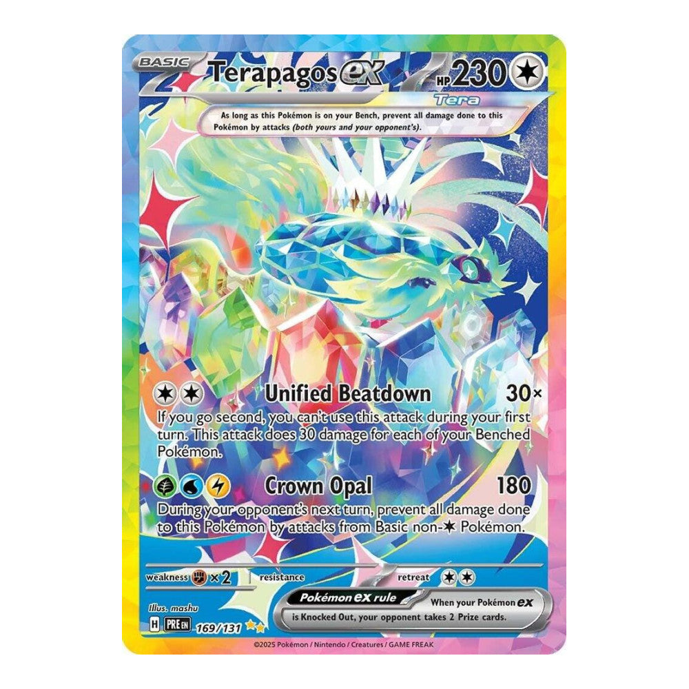 SV: Prismatic Evolutions (PRE) - Terapagos ex 169 131 (#169/131) (Near Mint)