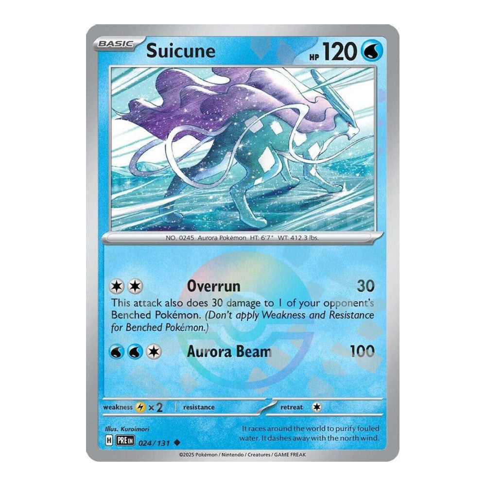 SV: Prismatic Evolutions (PRE) - Suicune Poke Ball Pattern (#024/131) (Near Mint)
