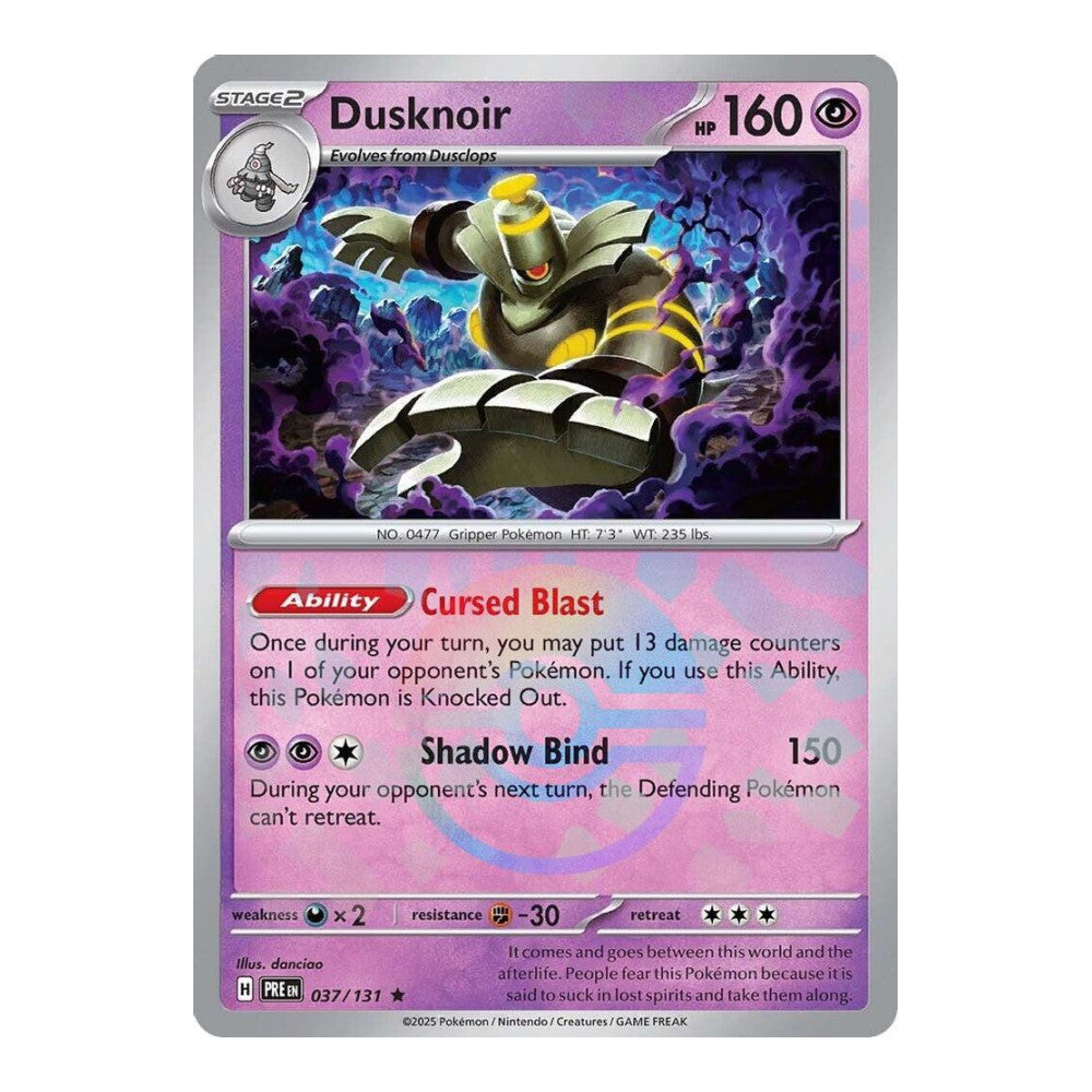 SV: Prismatic Evolutions (PRE) - Dusknoir (Poke Ball Pattern) (#037/131) (Near Mint)
