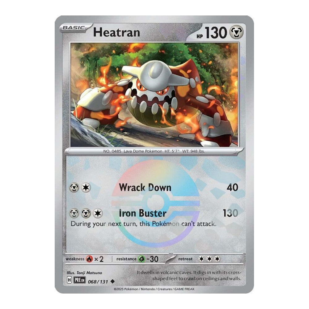 SV: Prismatic Evolutions (PRE) - Heatran (Poke Ball Pattern) (#068/131) (Near Mint)
