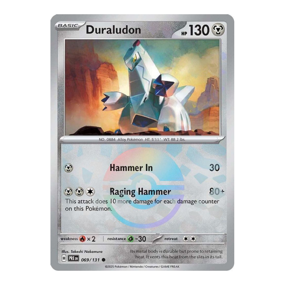 SV: Prismatic Evolutions (PRE) - Duraludon (Poke Ball Pattern) (#069/131) (Near Mint)