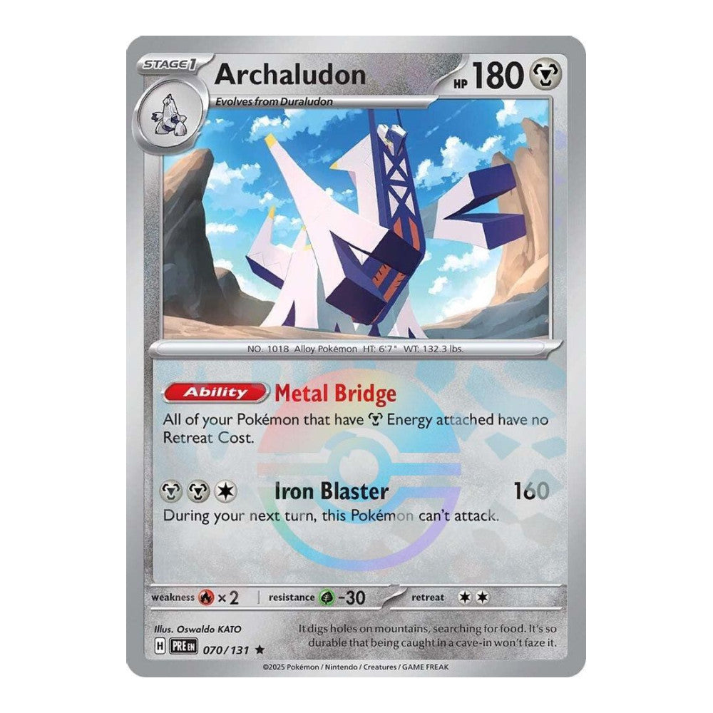 SV: Prismatic Evolutions (PRE) - Archaludon Poke Ball Pattern (#070/131) (Near Mint)