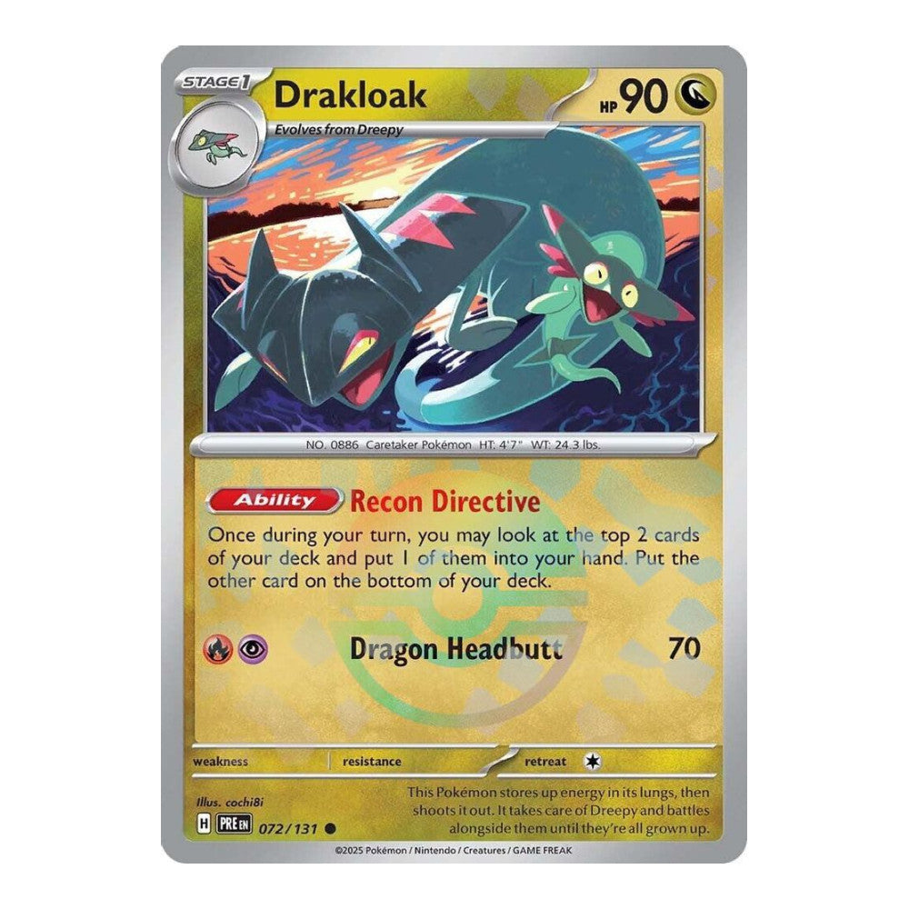 SV: Prismatic Evolutions (PRE) - Drakloak (Poke Ball Pattern) (#072/131) (Near Mint)