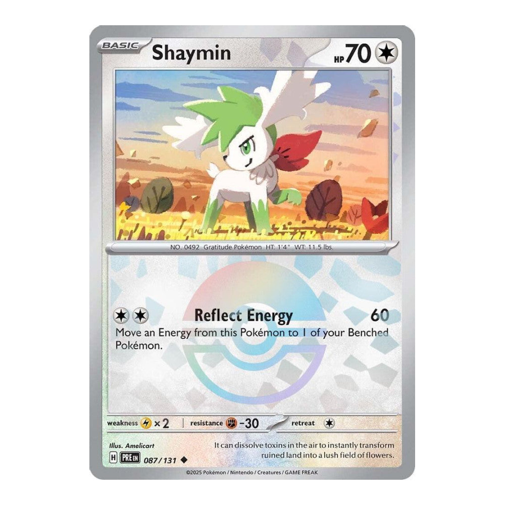 SV: Prismatic Evolutions (PRE) - Shaymin Poke Ball Pattern (#087/131) (Near Mint)