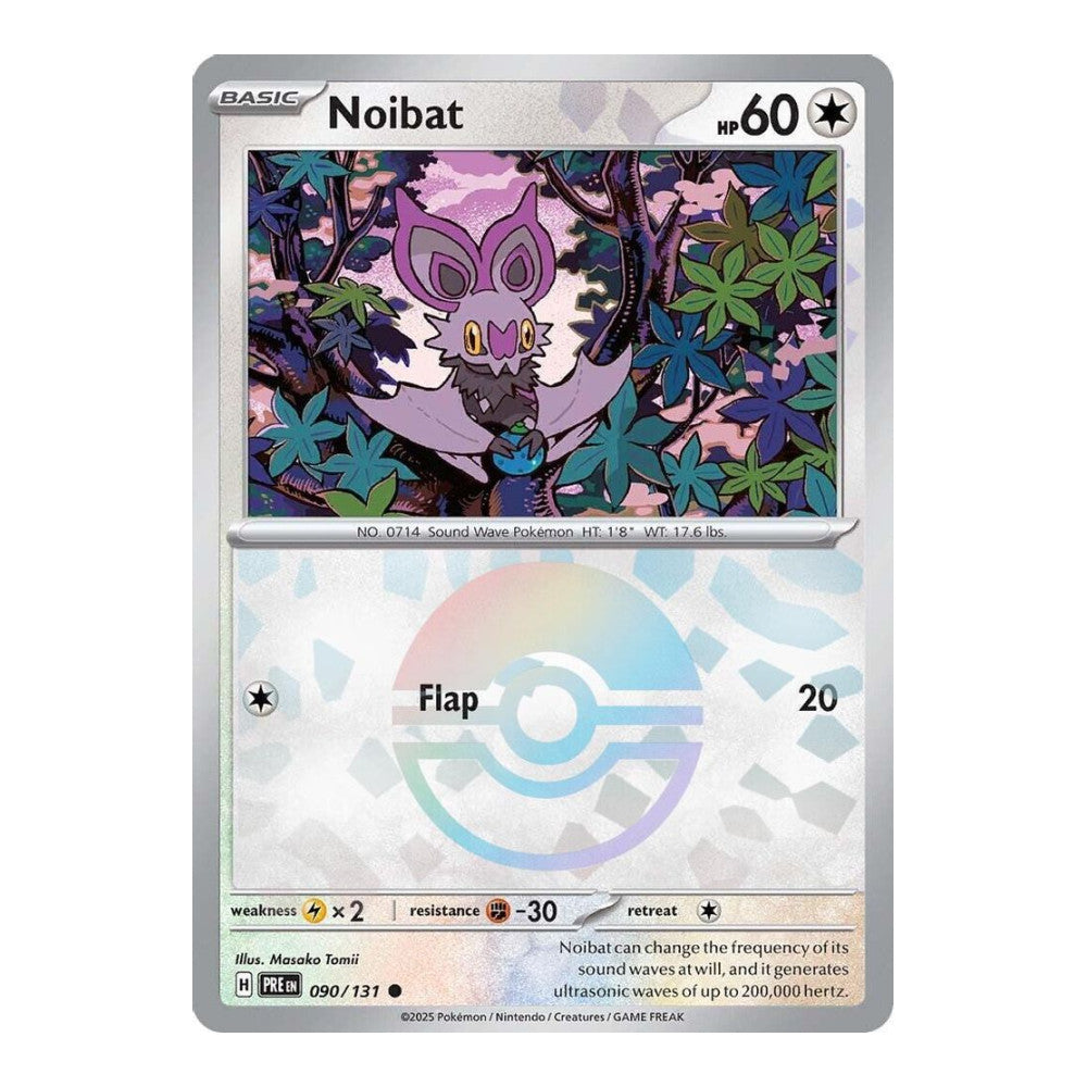 SV: Prismatic Evolutions (PRE) - Noibat (Poke Ball Pattern) (#090/131) (Near Mint)
