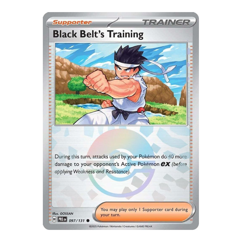 SV: Prismatic Evolutions (PRE) - Black Belt's Training - 097/131 (Poke Ball Pattern) (#097/131) (Near Mint)