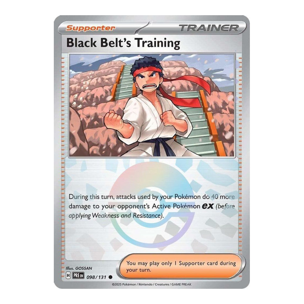 SV: Prismatic Evolutions (PRE) - Black Belts Training 098 131 Poke Ball Pattern (#098/131) (Near Mint)