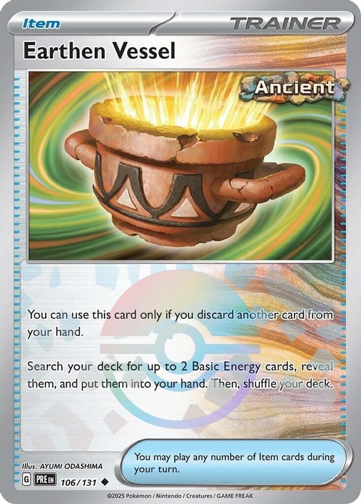 SV: Prismatic Evolutions (PRE) - Earthen Vessel (Poke Ball Pattern) (#106/131, Uncommon)