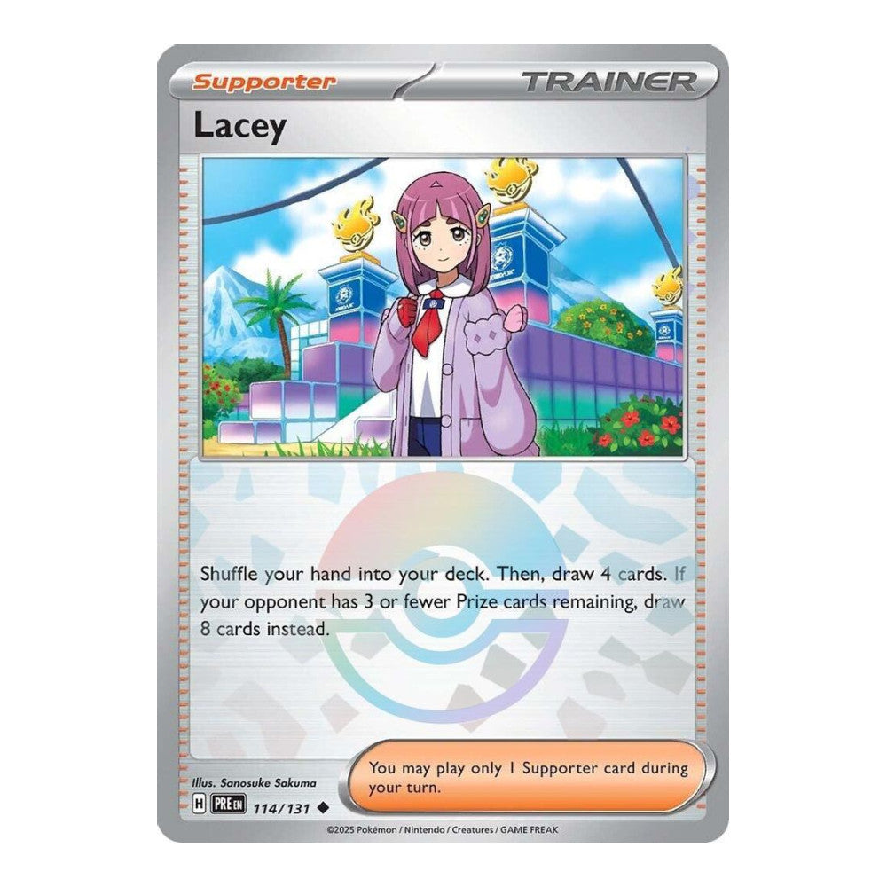 SV: Prismatic Evolutions (PRE) - Lacey - 114/131 (Poke Ball Pattern) (#114/131) (Near Mint)