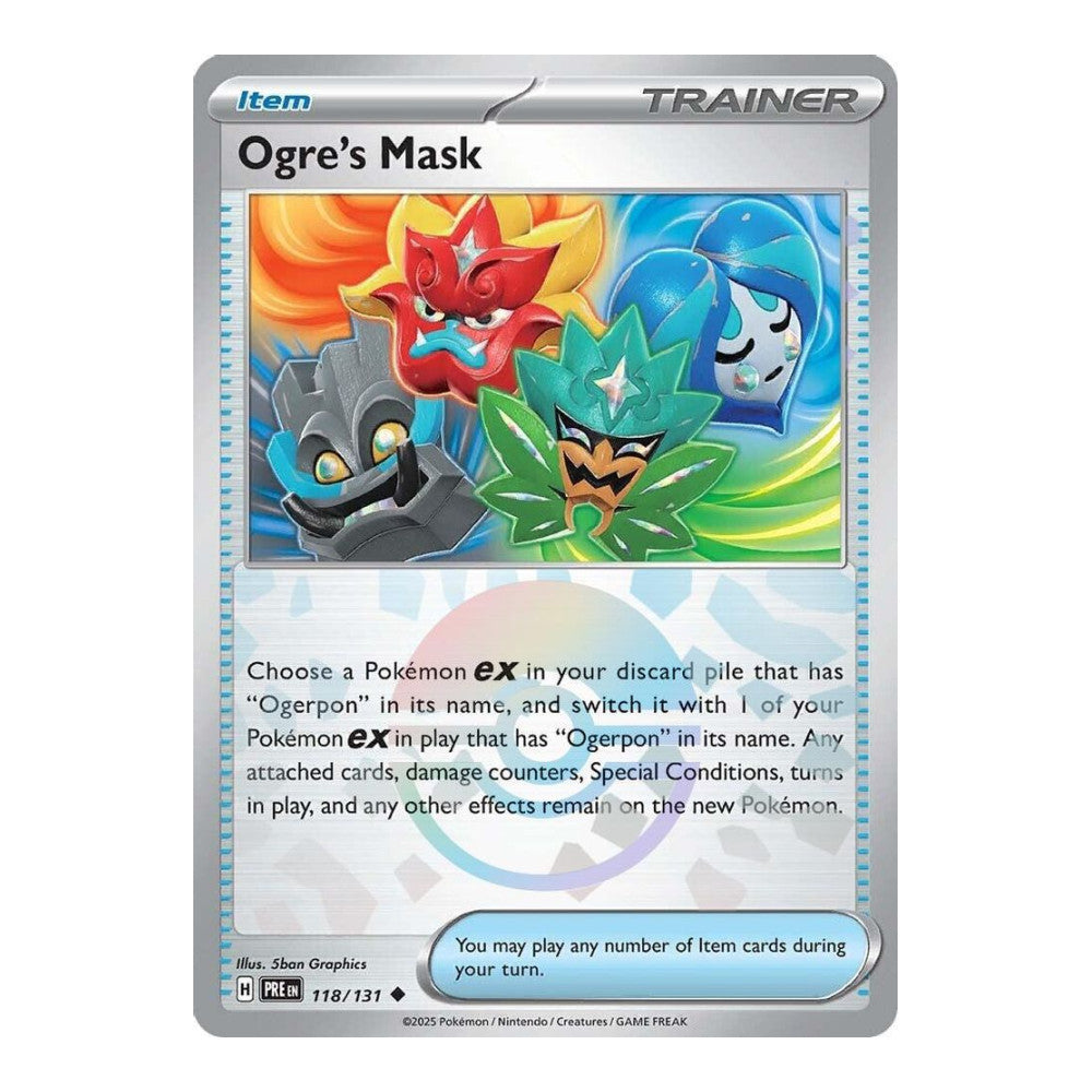 SV: Prismatic Evolutions (PRE) - Ogre's Mask (Poke Ball Pattern) (#118/131) (Near Mint)