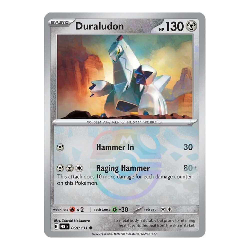 SV: Prismatic Evolutions (PRE) - Duraludon (Master Ball Pattern) (#069/131) (Near Mint)